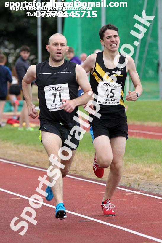 Graded 800 metres, North East Grand Prix, Monkton, Jarrow. Photo: David T. Hewitson/Sports for All Pics